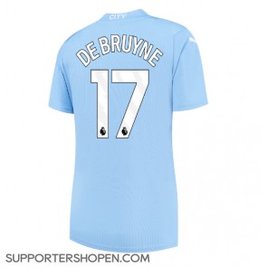 Manchester City Kevin De Bruyne #17 Hemma Matchtröja Dam 2023-24 Kortärmad